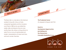 Tablet Screenshot of burkesbaconbar.com